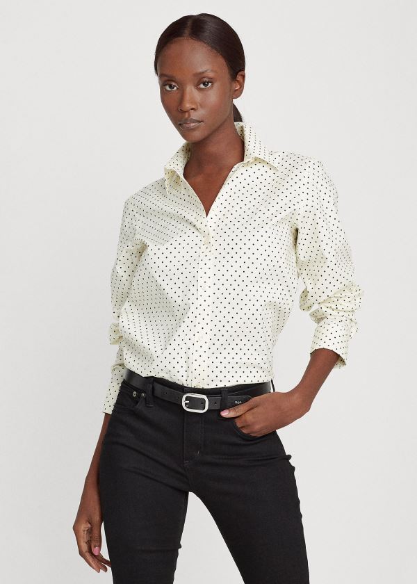 Camisa Ralph Lauren Easy Care Polka-Dot Mulher 31960-EAHB